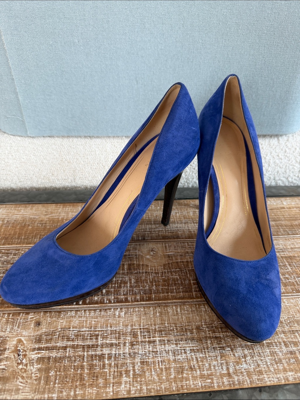 Cole Haan Suede Pointed-Toe Platform Stiletto Pumps